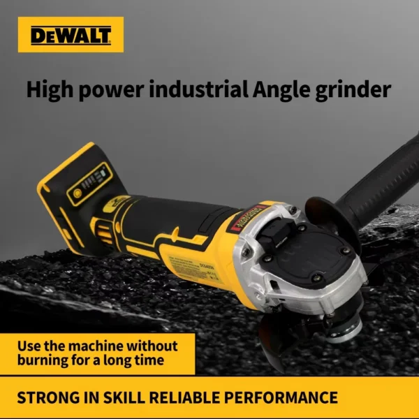 ⁦Dewalt dcg405 ראש שטוח זווית מטחנת מכונת חשוף מכונת חיתוך מכונת brushless 18v כלי כוח⁩ – תמונה ⁦6⁩